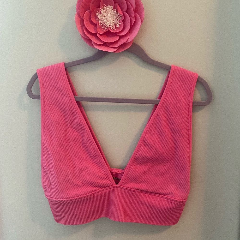 pink garage tank top